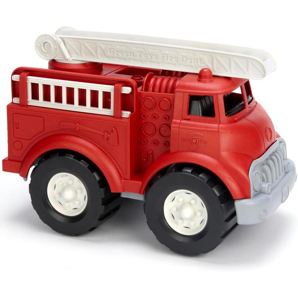 Green Toys Fire Truck Red – 100% Recycled Plastic Toy – Made in USA – Eco Safe